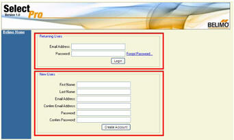 Belimo SelectPro Online Selecton Made Easy